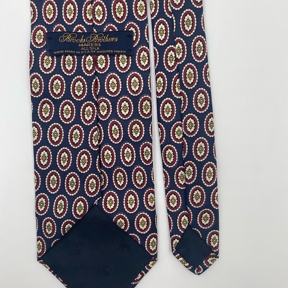 Brooks Brothers Other - Brooks Brothers Blue and Gold Geometric Tie